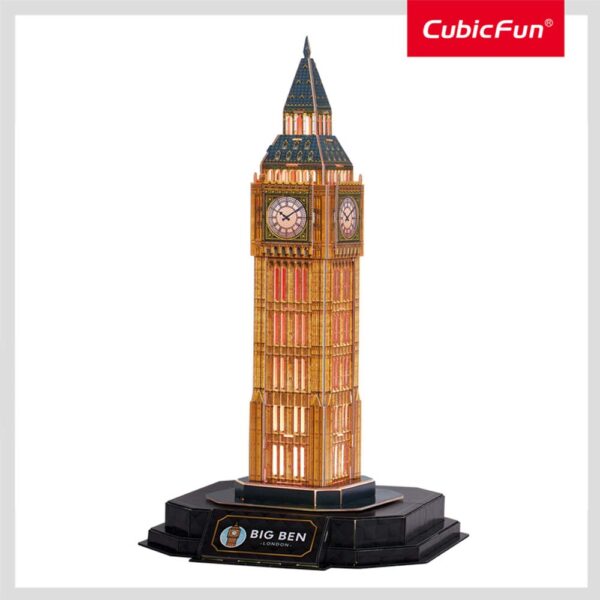 CUBICFUN - PUZZLE 3D BIG BEN EDITIE LUMINOASA 32 PIESE - CUL537h
