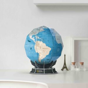 CUBICFUN - PUZZLE 3D GLOBUL PAMANTESC 32 PIESE SI BROSURA IN ROMANA - CUDS1082h