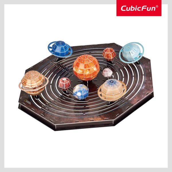 CUBICFUN - PUZZLE 3D SISTEMUL SOLAR 173 PIESE CU BROSURA IN ROMANA - CUDS1087h