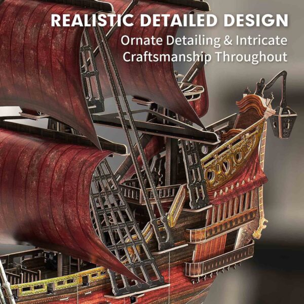 CUBICFUN - PUZZLE 3D NAVA QUEEN ANNE 391 PIESE - CUT4040h