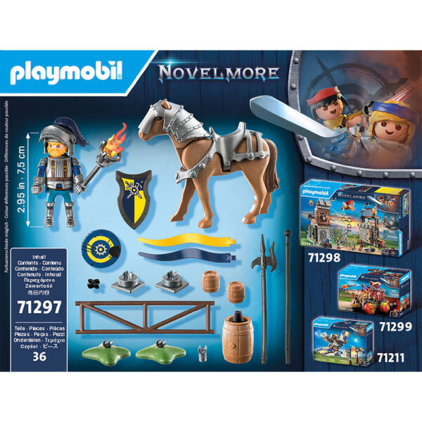 Playmobil - Novelmore Cavaler In Zona Medievala - PM71297