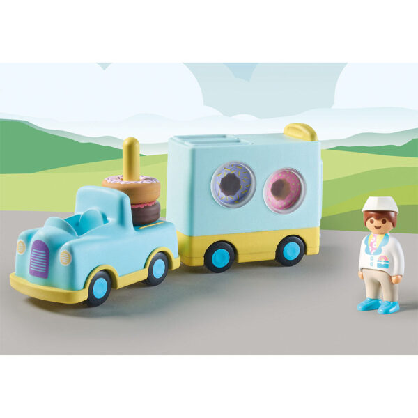 PLAYMOBIL - 1.2.3 CAMION CU GOGOSI DE STIVUIT SI SORTAT - PM71325