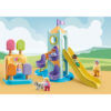 PLAYMOBIL - 1.2.3 CASTEL DE AVENTURA CU STAND DE INGHETATA - PM71326
