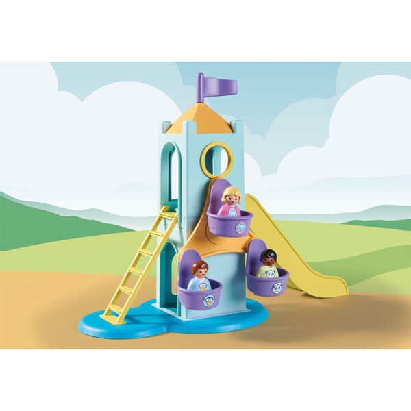 PLAYMOBIL - 1.2.3 CASTEL DE AVENTURA CU STAND DE INGHETATA - PM71326