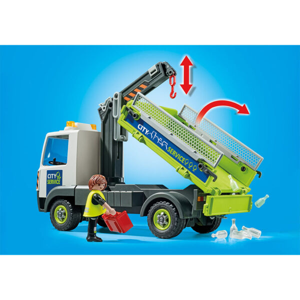 Playmobil - Camion De Reciclare Sticla Cu Container - PM71431