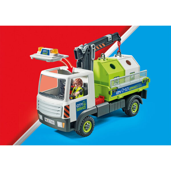 Playmobil - Camion De Reciclare Sticla Cu Container - PM71431