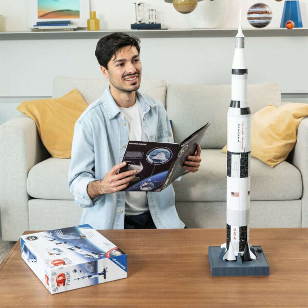 Ravensburger - Puzzle 3d Apollo Saturn V 440 Piese - RVS3D11545