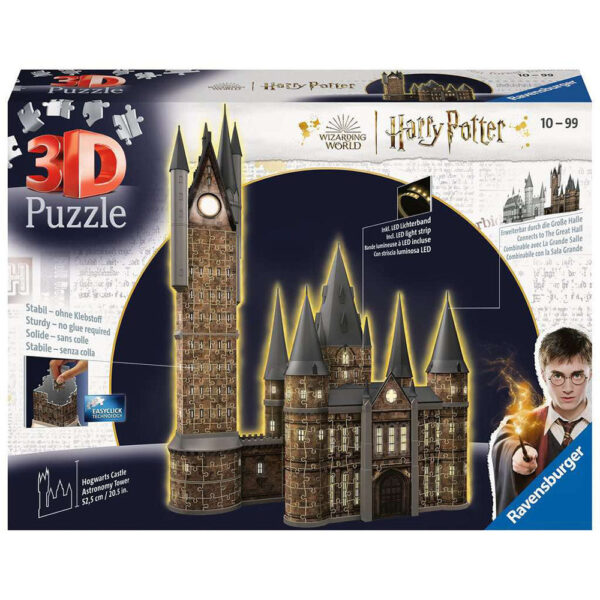Ravensburger - Puzzle 3d Cu Led Harry Potter Turn Astronomie 540 Piese - RVS3D11551