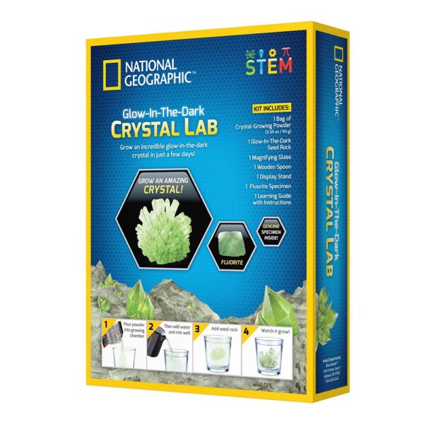 National Geographic - Kit Creativ Laborator De Crestere Cristale Verzi - NG29691