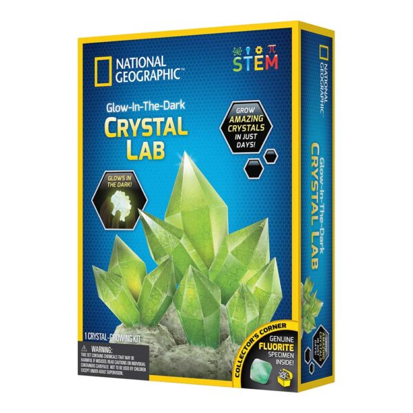 National Geographic - Kit Creativ Laborator De Crestere Cristale Verzi - NG29691