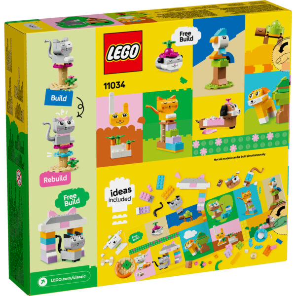 LEGO Classic - Animale de companie creative 11034, 450 piese