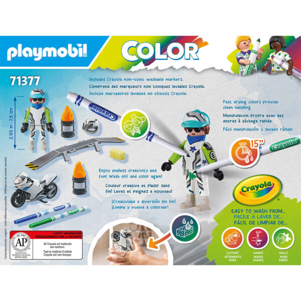 Playmobil - Playmobil Color Motocicleta - PM71377
