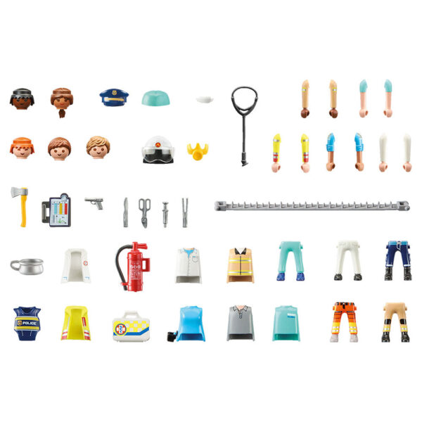 Playmobil - Creeaza Propria Figurina Echipa De Salvare - PM71400