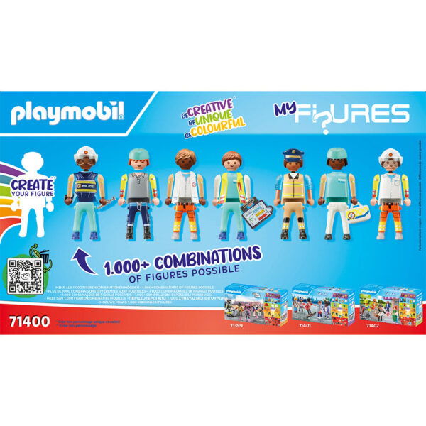Playmobil - Creeaza Propria Figurina Echipa De Salvare - PM71400