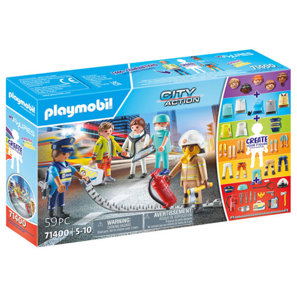 Playmobil - Creeaza Propria Figurina Echipa De Salvare - PM71400