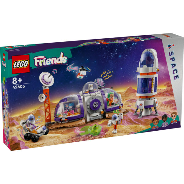 LEGO Friends - Baza spatiala si racheta pe Marte 42605, 981 piese