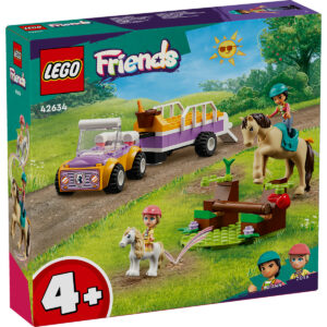 LEGO Friends - Remorca cu ponei si cal 42634, 105 piese