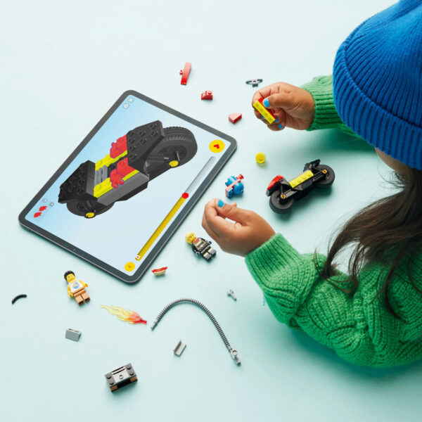 LEGO City - Motocicleta de pompieri 60410, 57 piese