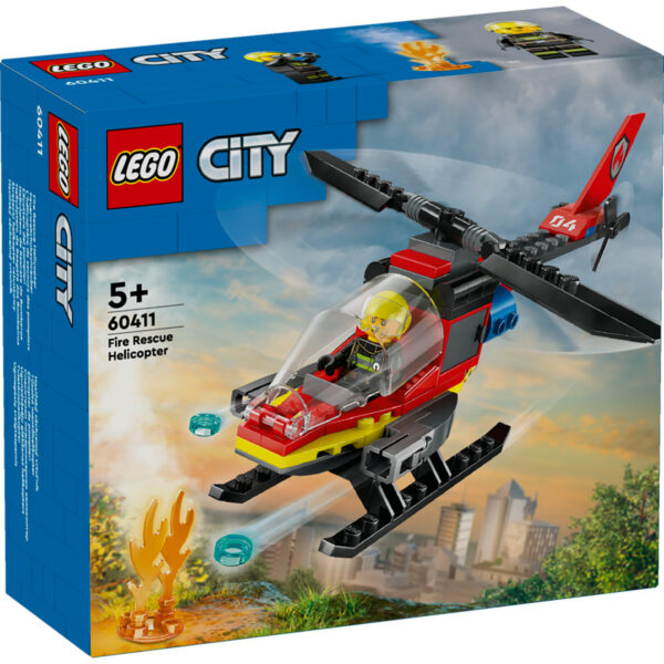 60411-lego-city-1 LEGO City - Elicopter de pompieri 60411, 85 piese