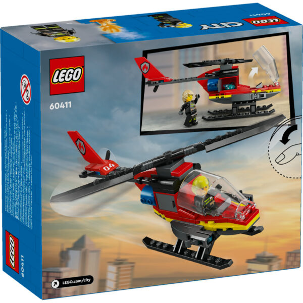 60411-lego-city-2 LEGO City - Elicopter de pompieri 60411, 85 piese