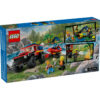 LEGO City - Camion 4X4 si barca de pompieri 60412, 301 piese