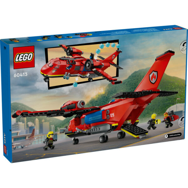 LEGO City - Avion de pompieri 60413, 478 piese