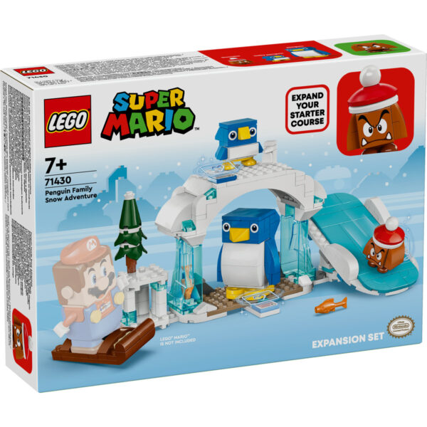 LEGO Super Mario - Set de extindere: Aventura pinguinilor in zapada 71430, 228 piese