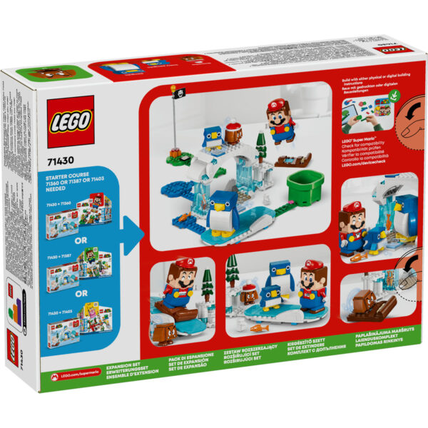 LEGO Super Mario - Set de extindere: Aventura pinguinilor in zapada 71430, 228 piese
