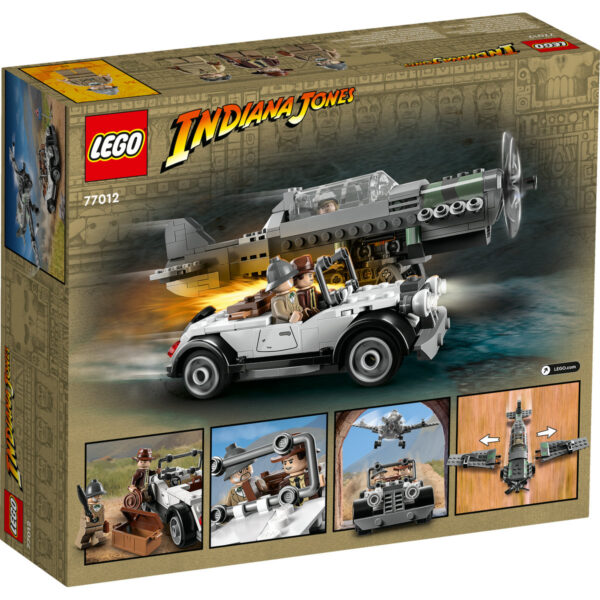 lego-77012-indiana-jones-2 LEGO Indiana Jones - Urmarire cu avionul de vanatoare 77012, 387 piese