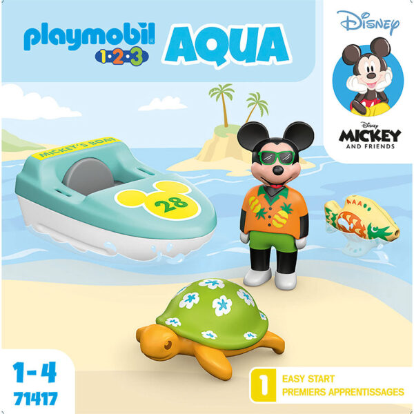 Playmobil - 123 Disney Tur Cu Barca Lui Mickey - PM71417