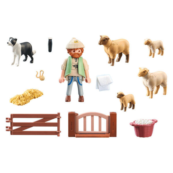 Playmobil - Tanarul Pastor Cu Turma De Oi - PM71444