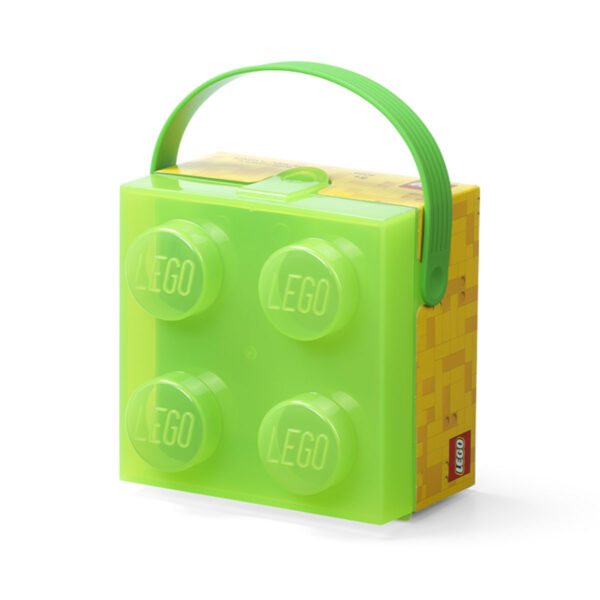 Recipiente alimentare - Cutie LEGO 2x2 - verde transparent 40240008, 0 piese