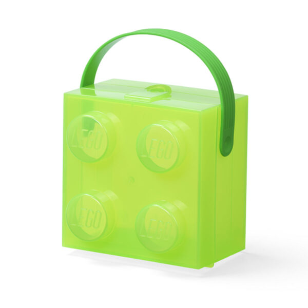 Recipiente alimentare - Cutie LEGO 2x2 - verde transparent 40240008, 0 piese