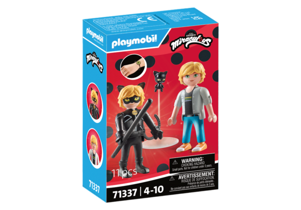 Playmobil-MIRACULOUS ADRIEN SI CAT NOIR - PM71337