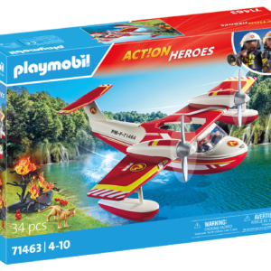 Playmobil-AVION ANTINCENDIU CU FUNCTIE DE STINGERE - PM71463