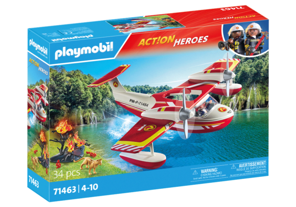 Playmobil-AVION ANTINCENDIU CU FUNCTIE DE STINGERE - PM71463