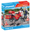 Playmobil-MOTOCICLETA DE POMPIERI LA LOCUL ACCIDENTULUI - PM71466