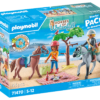 Playmobil-DRUMETIE LA PLAJA CU CAII AMELIA SI BEN - PM71470