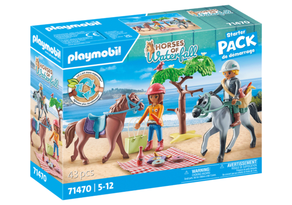 Playmobil-DRUMETIE LA PLAJA CU CAII AMELIA SI BEN - PM71470
