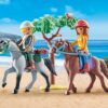 Playmobil-DRUMETIE LA PLAJA CU CAII AMELIA SI BEN - PM71470