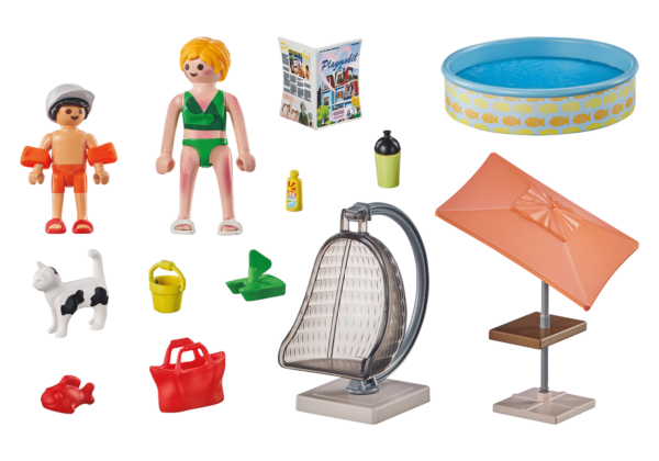 Playmobil-DISCTRACTIE LA PISCINA IN CURTE - PM71476