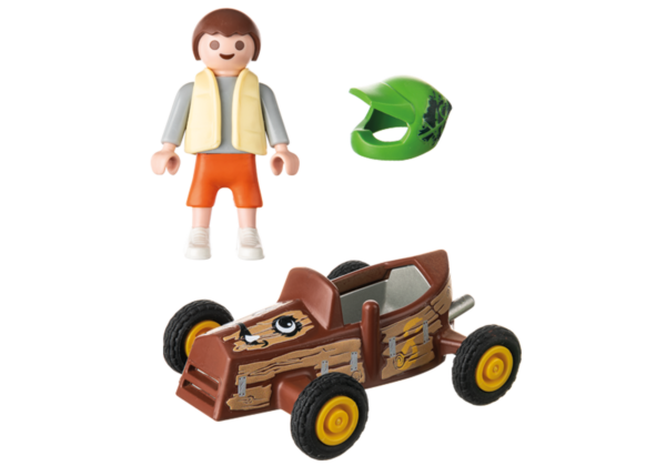 Playmobil-FIGURINA COPIL CU KART - PM71480