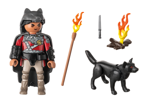 Playmobil-FIGURINA RAZBOINIC CU LUP - PM71482