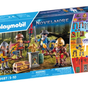 Playmobil-CREEAZA PROPRIA FIGURINA CAVALERII NOVELMORE - PM71487