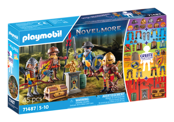 Playmobil-CREEAZA PROPRIA FIGURINA CAVALERII NOVELMORE - PM71487