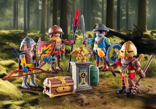 Playmobil-CREEAZA PROPRIA FIGURINA CAVALERII NOVELMORE - PM71487