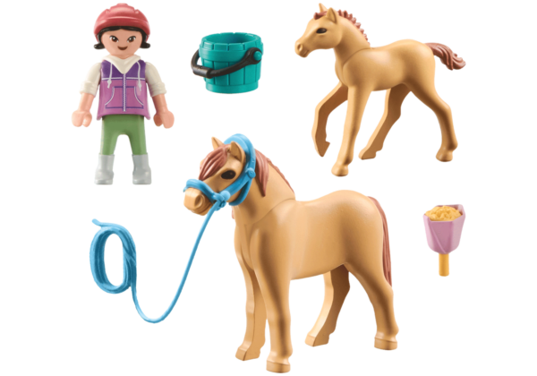 Playmobil-COPIL CU PONEI SI MANZ - PM71498