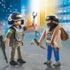 Playmobil-SET 2 FIGURINE POLITIST CU HOT - PM71505