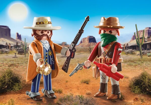 Playmobil-SET 2 FIGURINE BANDIT SI SERIF - PM71508