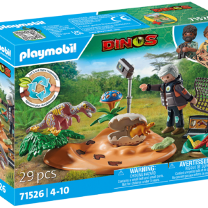 Playmobil-CUIB DE STEGOSAURUS SI HOT DE OUA - PM71526